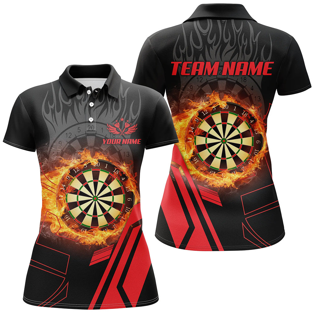 Personalized 3D Dartboard Fire Flame Red Version Men Darts Custom Gifts For Dart Player