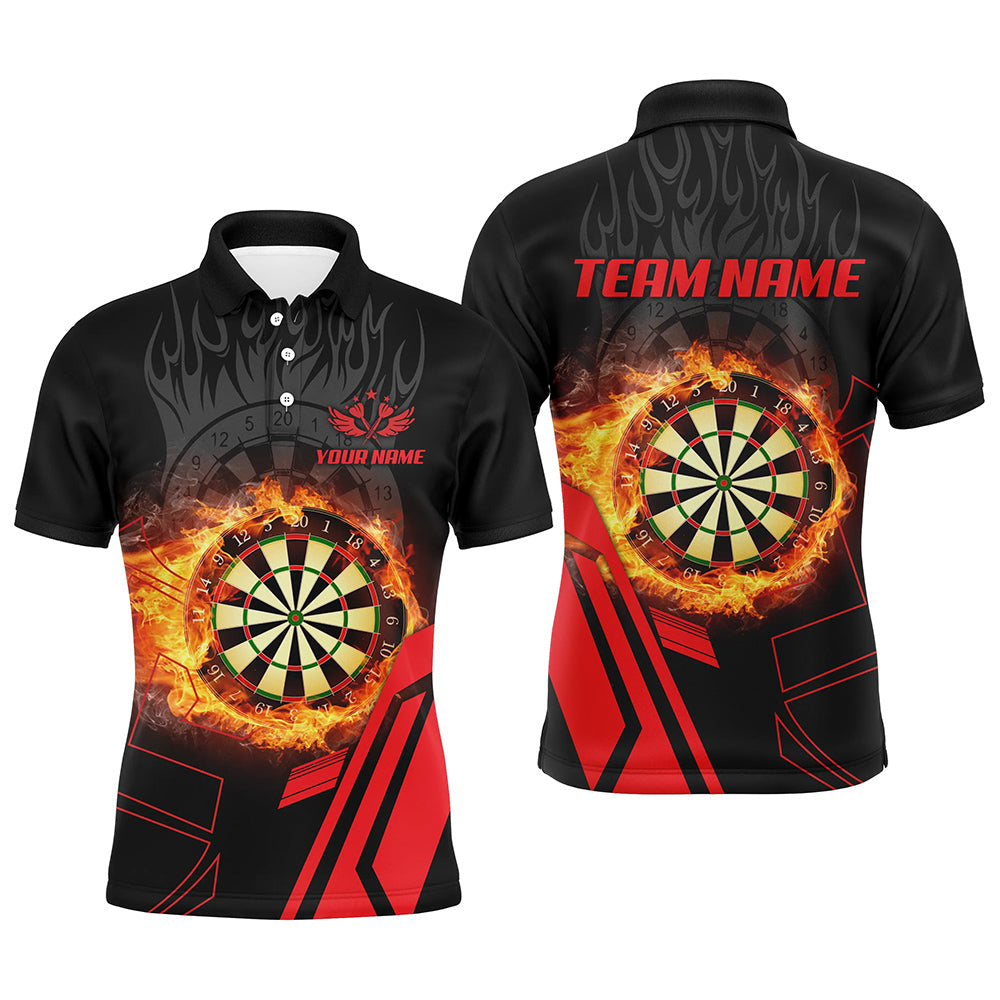 Personalized 3D Dartboard Fire Flame Red Version Men Darts Custom Gifts For Dart Player