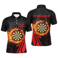Personalized 3D Dartboard Fire Flame Red Version Men Darts Custom Gifts For Dart Player