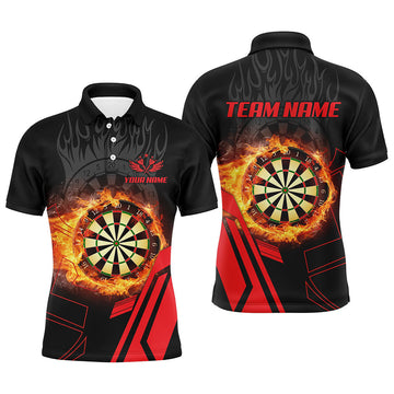 Personalized 3D Dartboard Fire Flame Red Version Men Darts Custom Gifts For Dart Player