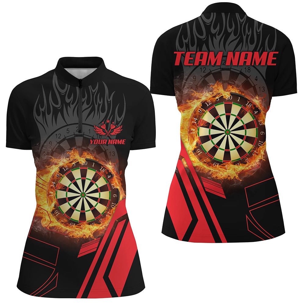 Personalized 3D Dartboard Fire Flame Red Version Men Darts Custom Gifts For Dart Player