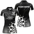 Personalized Black White Lightning Darts Best Custom Cool Darts Team