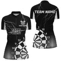 Personalized Black White Lightning Darts Best Custom Cool Darts Team