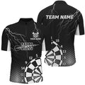 Personalized Black White Lightning Darts Best Custom Cool Darts Team