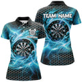 Funny 3D Dartboard Storm Thunder Custom Darts Team League Darts | Blue