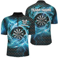 Funny 3D Dartboard Storm Thunder Custom Darts Team League Darts | Blue