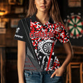 Personalized Red Camo Skull Dart Custom Funny Skull Dart and