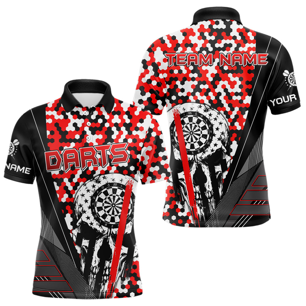 Personalized Red Camo Skull Dart Custom Funny Skull Dart and