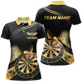 Personalized Golden Dartboard Grunge Dart Custom Darts League Team Uniform
