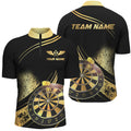 Personalized Golden Dartboard Grunge Dart Custom Darts League Team Uniform