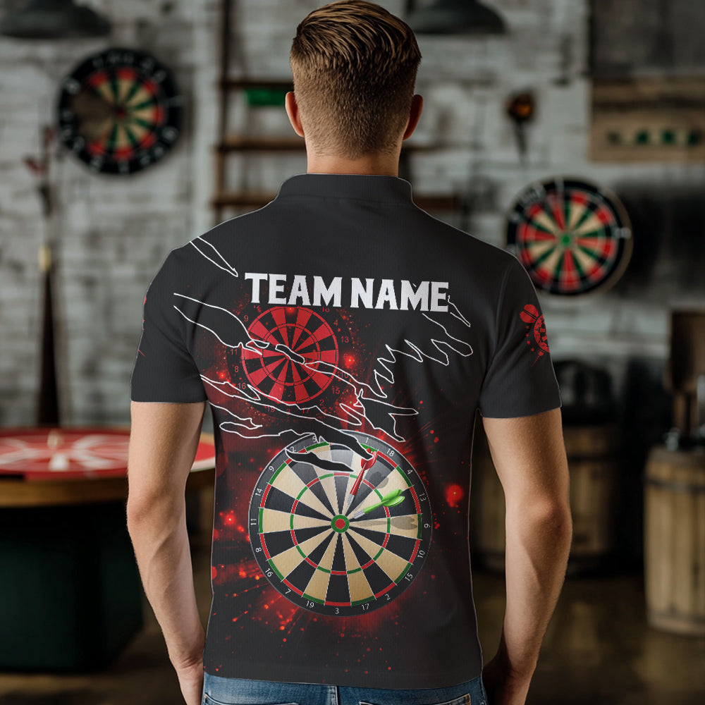 Striking Red Glowing Light Darts and Custom Dart Darts League