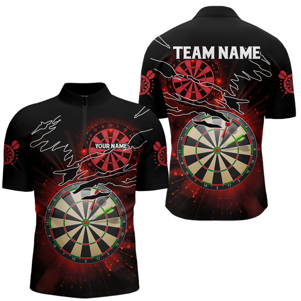 Striking Red Glowing Light Darts and Custom Dart Darts League