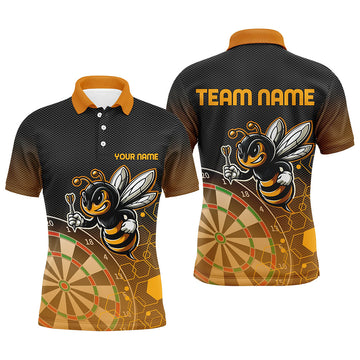 Personalized Darts Board Funny Bee 3D Printed Men and Quarte-Zip, Unique Darts Attire