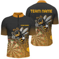 Personalized Darts Board Funny Bee 3D Printed Men and Quarte-Zip, Unique Darts Attire