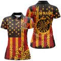 Custom Autumn Grunge Us Flag Patriotic Dart, Thanksgiving Retro Darts Team