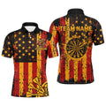 Custom Autumn Grunge Us Flag Patriotic Dart, Thanksgiving Retro Darts Team