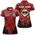 Funny Christmas Santa Custom Red Plaid Pattern Dart, Christmas Darts Outfit