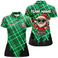 Funny Christmas Santa Custom Green Plaid Pattern Dart, Christmas Darts Outfit Gift