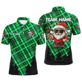 Funny Christmas Santa Custom Green Plaid Pattern Dart, Christmas Darts Outfit Gift