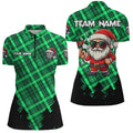 Funny Christmas Santa Custom Green Plaid Pattern Dart, Christmas Darts Outfit Gift