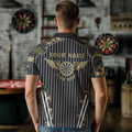 Green Camo Dartboard Pulse Heartbeat Custom Men Dart, Funny Wings Cool Dart Team
