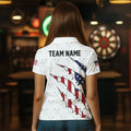 Personalized American Flag Darts Pattern and Quarter-Zip, Patriotic Darts