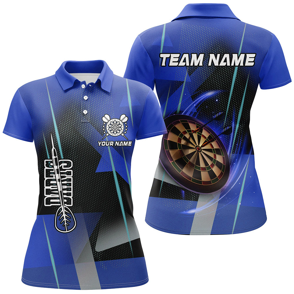 Personalized Darts and Quarter-Zip 3D Printed Custom Blue Darts Team