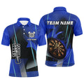 Personalized Darts and Quarter-Zip 3D Printed Custom Blue Darts Team