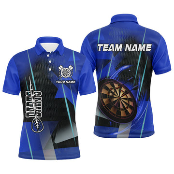 Personalized Darts and Quarter-Zip 3D Printed Custom Blue Darts Team