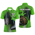 Personalized Darts and Quarter-Zip 3D Printed Custom Green Darts Team