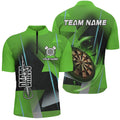 Personalized Darts and Quarter-Zip 3D Printed Custom Green Darts Team