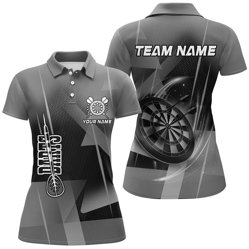 Personalized Darts and Quarter-Zip 3D Printed Custom Grey Darts Team