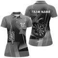 Personalized Darts and Quarter-Zip 3D Printed Custom Grey Darts Team