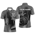 Personalized Darts and Quarter-Zip 3D Printed Custom Grey Darts Team