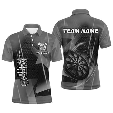 Personalized Darts and Quarter-Zip 3D Printed Custom Grey Darts Team