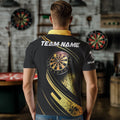 Personalized Gradient Gold And Black Darts, Custom Dart Dart