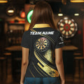 Personalized Gradient Gold And Black Darts, Custom Dart Dart