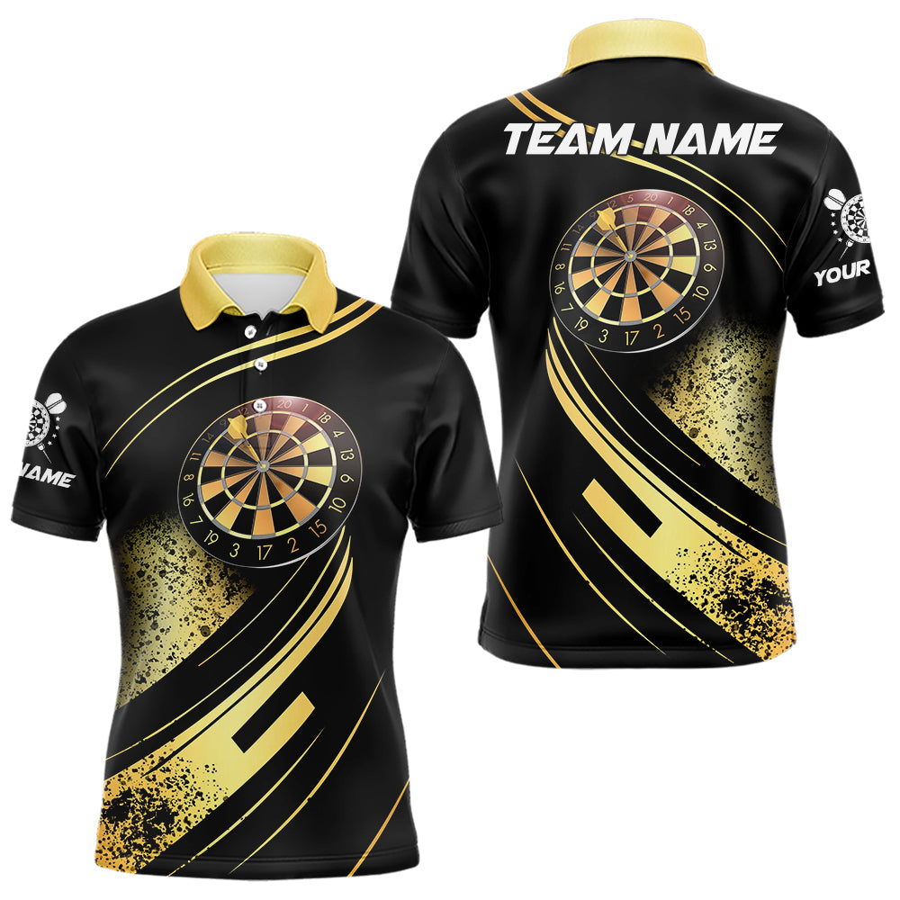 Personalized Gradient Gold And Black Darts, Custom Dart Dart