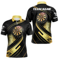 Personalized Gradient Gold And Black Darts, Custom Dart Dart