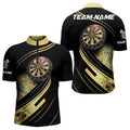 Personalized Gradient Gold And Black Darts, Custom Dart Dart