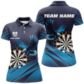 Personalized Darts Board Eagle Blue Darts Men Quarter-Zip Custom Darts Team