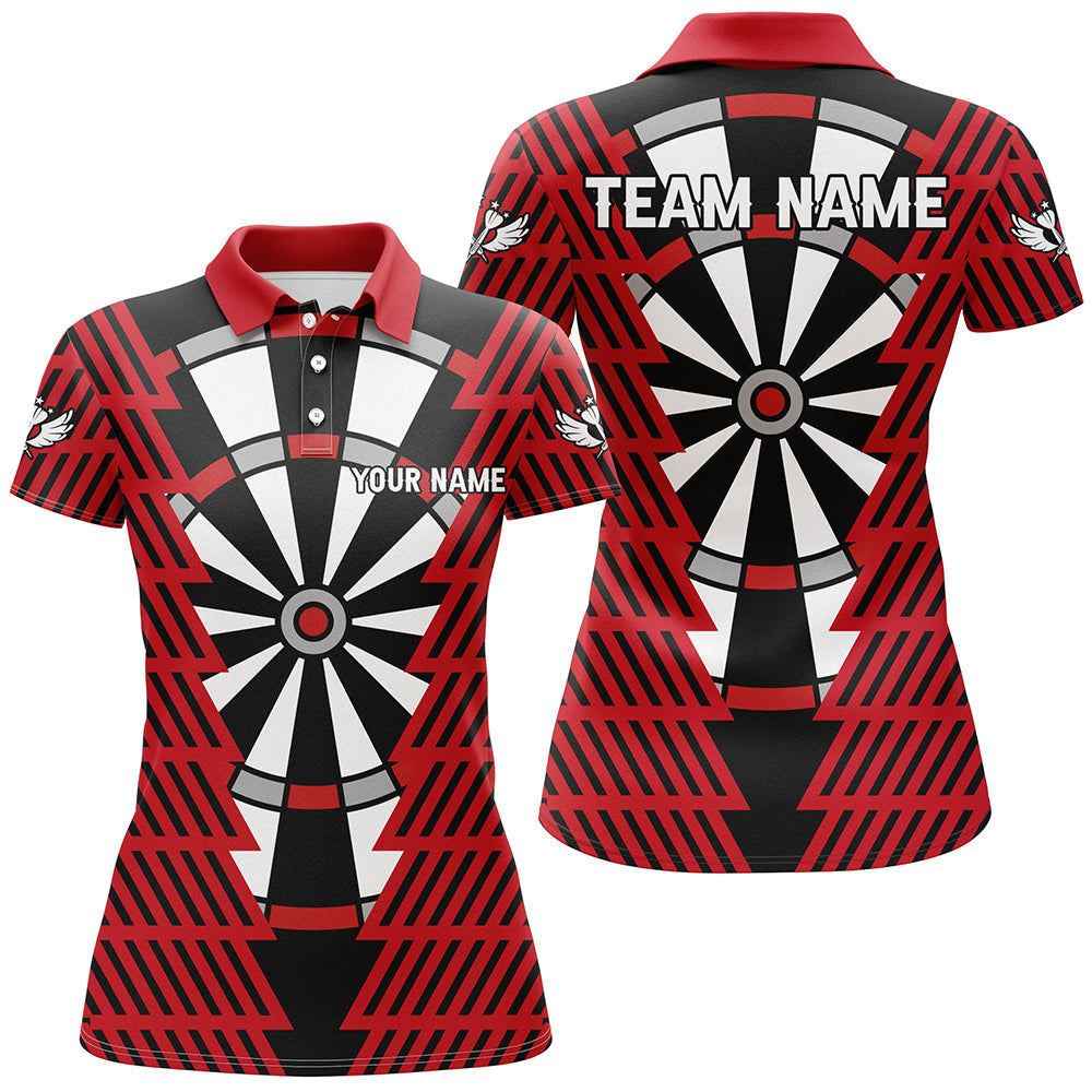 Striking Black And Red Dartboard Pattern Custom Dart Best Darts Team