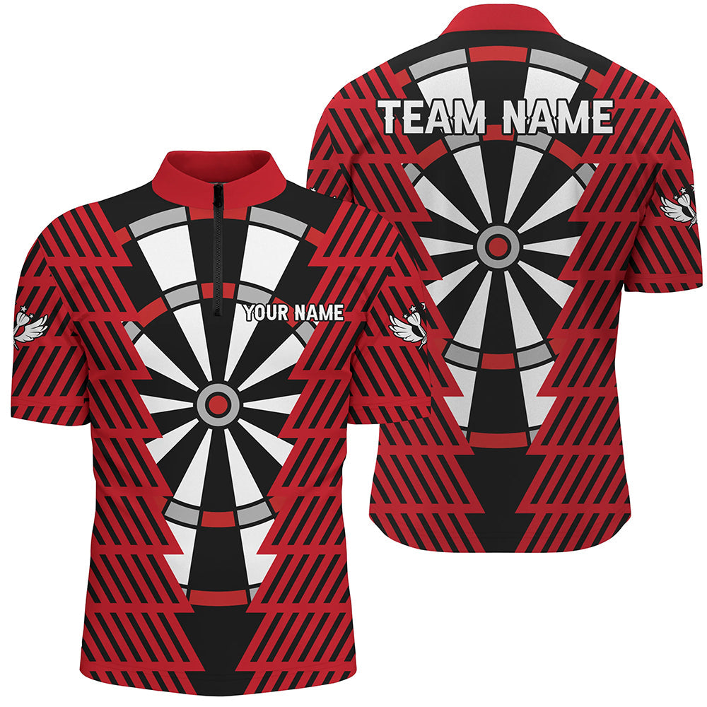 Striking Black And Red Dartboard Pattern Custom Dart Best Darts Team
