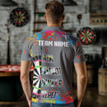 Funny Dartboards Colorful Paint Aim Shoot Swear Repeat Custom Men Darts, Dart |Grey