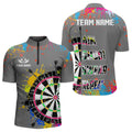 Funny Dartboards Colorful Paint Aim Shoot Swear Repeat Custom Men Darts, Dart |Grey