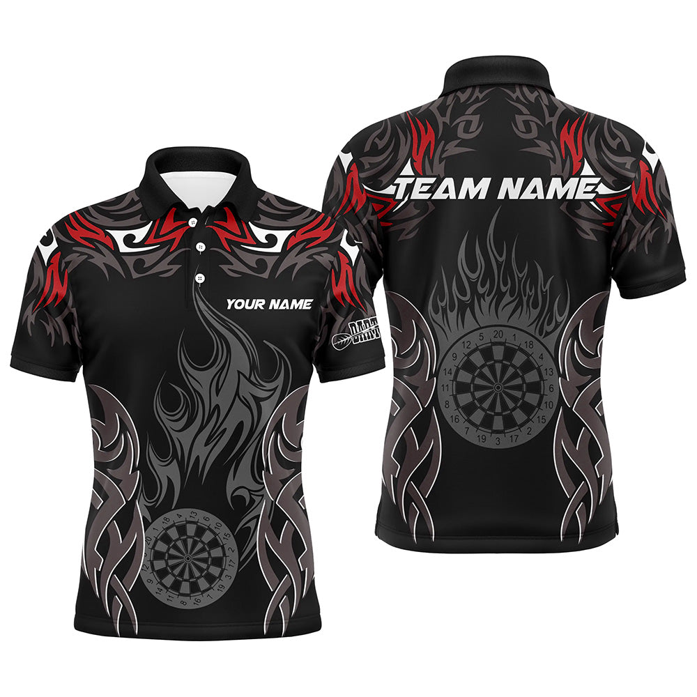 Personalized Darts Tournament Custom Dartboard Fire Flame Darts Team |Red