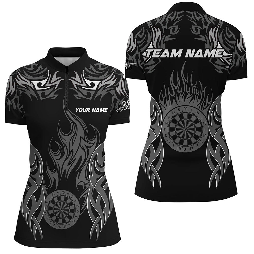 Personalized Darts Tournament Custom Dartboard Fire Flame Darts Team | White