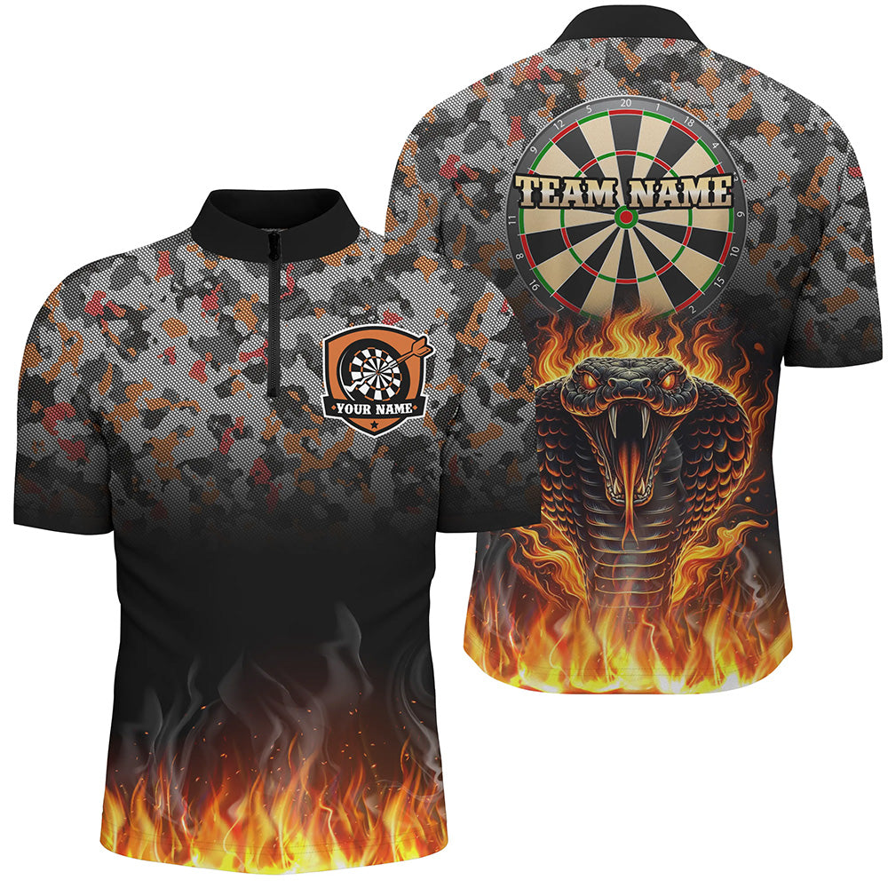 Personalized Camouflage Striking Snake Dart Custom 3D Fire Flame Dart