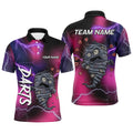 Pink And Purple Thunder Lightning Funny Storm 3D Dart Custom Darts Team