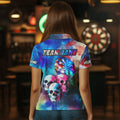 Funny Colorful Neon Graffiti Skull Dart Custom Dart, Best Darts Clothing